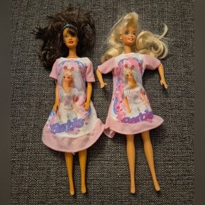 Vintage Bedtime Barbies (Lot Of 2)